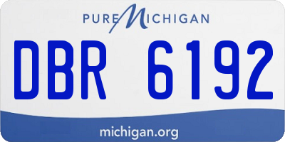 MI license plate DBR6192
