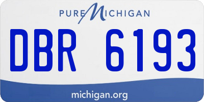 MI license plate DBR6193