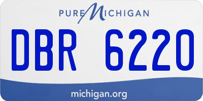 MI license plate DBR6220