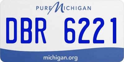 MI license plate DBR6221