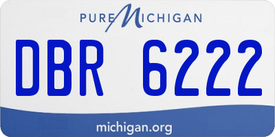 MI license plate DBR6222