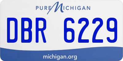 MI license plate DBR6229