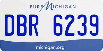 MI license plate DBR6239