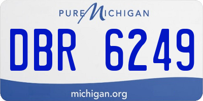 MI license plate DBR6249