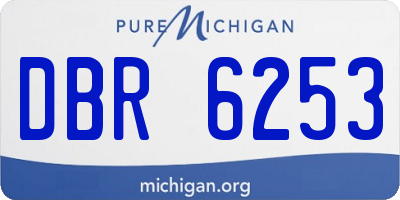 MI license plate DBR6253