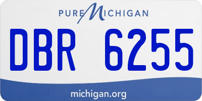 MI license plate DBR6255