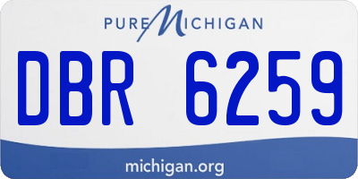 MI license plate DBR6259