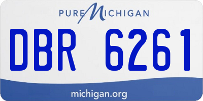 MI license plate DBR6261