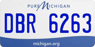 MI license plate DBR6263
