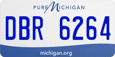 MI license plate DBR6264