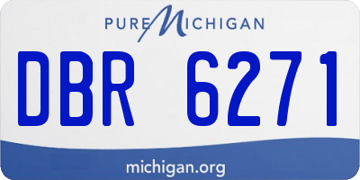 MI license plate DBR6271