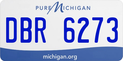 MI license plate DBR6273