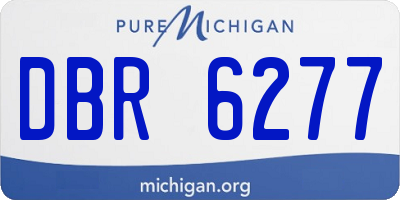 MI license plate DBR6277