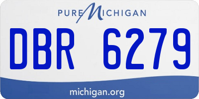 MI license plate DBR6279