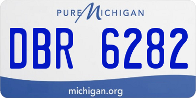 MI license plate DBR6282