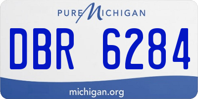 MI license plate DBR6284