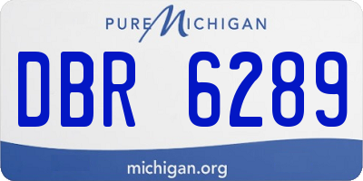 MI license plate DBR6289