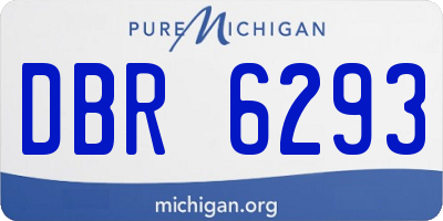 MI license plate DBR6293