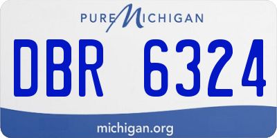 MI license plate DBR6324