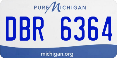MI license plate DBR6364