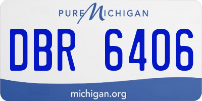 MI license plate DBR6406