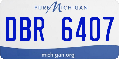 MI license plate DBR6407