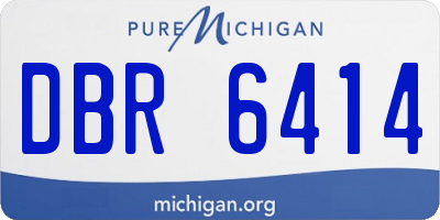 MI license plate DBR6414