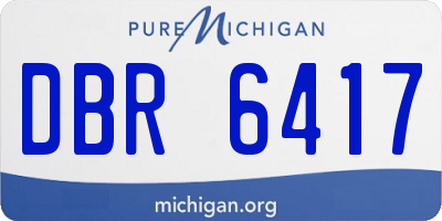 MI license plate DBR6417