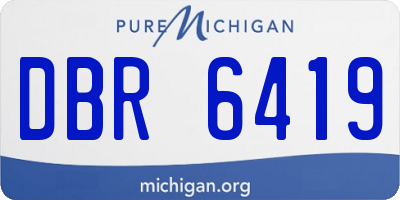 MI license plate DBR6419