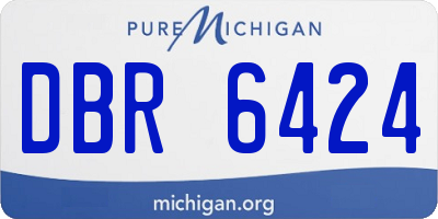 MI license plate DBR6424