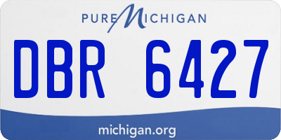 MI license plate DBR6427