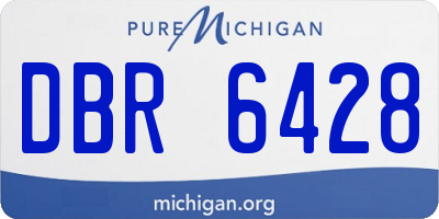 MI license plate DBR6428
