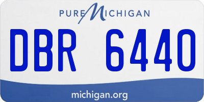 MI license plate DBR6440