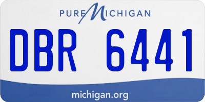 MI license plate DBR6441
