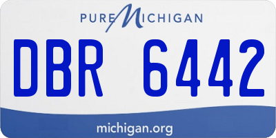 MI license plate DBR6442