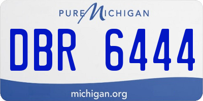MI license plate DBR6444