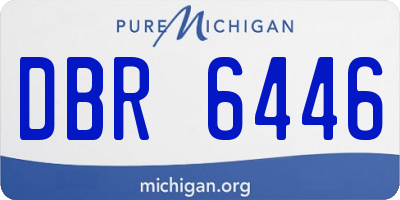 MI license plate DBR6446