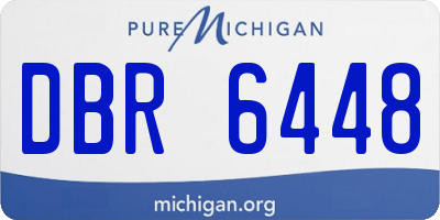 MI license plate DBR6448