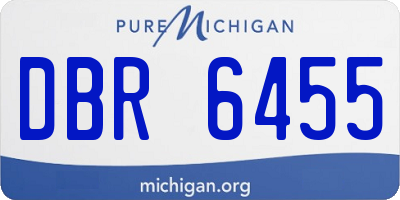 MI license plate DBR6455