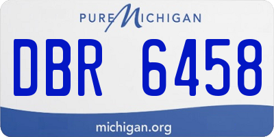 MI license plate DBR6458