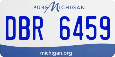 MI license plate DBR6459