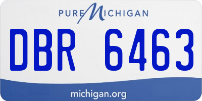 MI license plate DBR6463