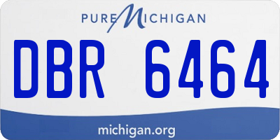 MI license plate DBR6464