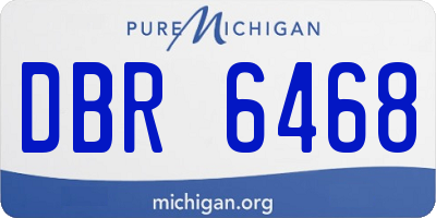 MI license plate DBR6468