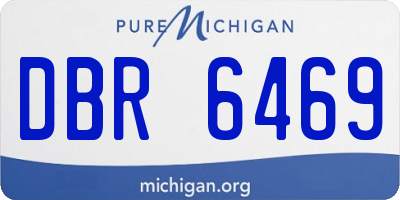 MI license plate DBR6469