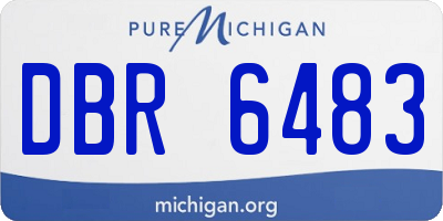 MI license plate DBR6483