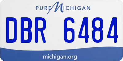 MI license plate DBR6484