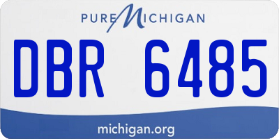 MI license plate DBR6485