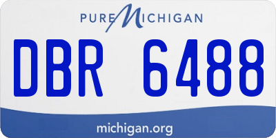 MI license plate DBR6488