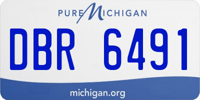MI license plate DBR6491